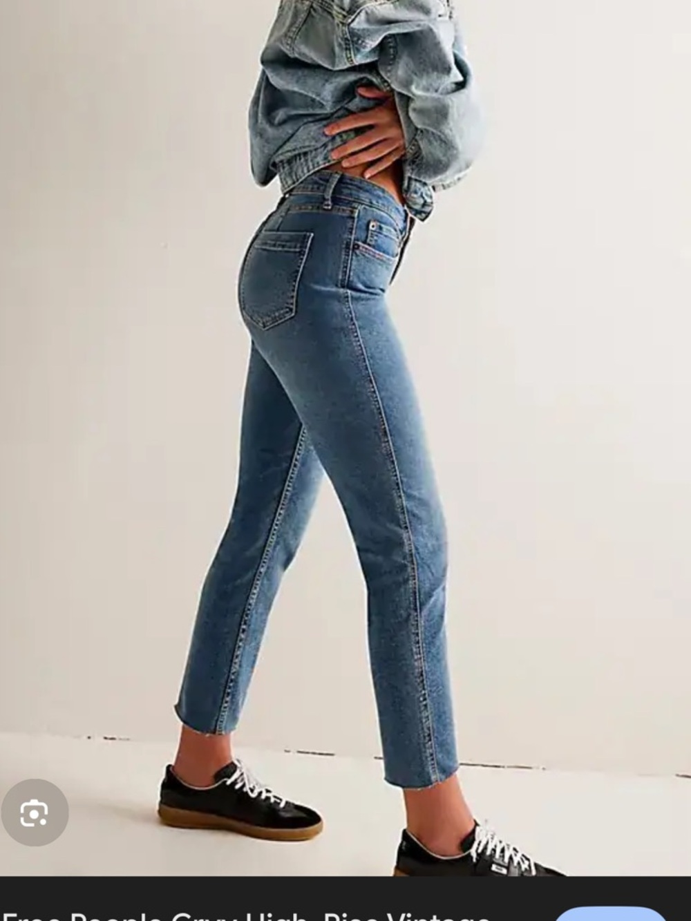 Free People We The Free CRVY High Rise Vintage Straight Jeans NWT Size 32